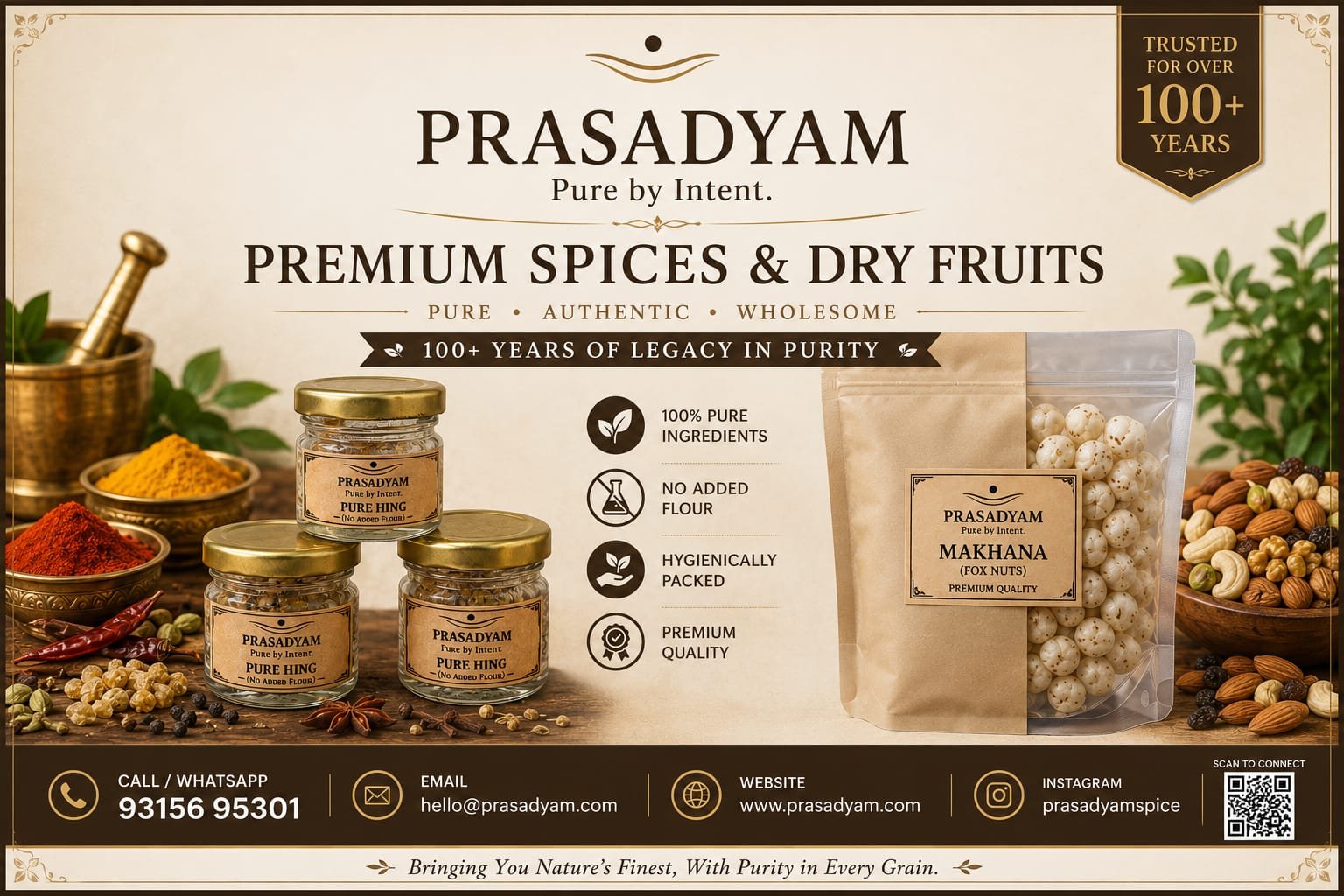 Prasadyam Premium Makhana pouch